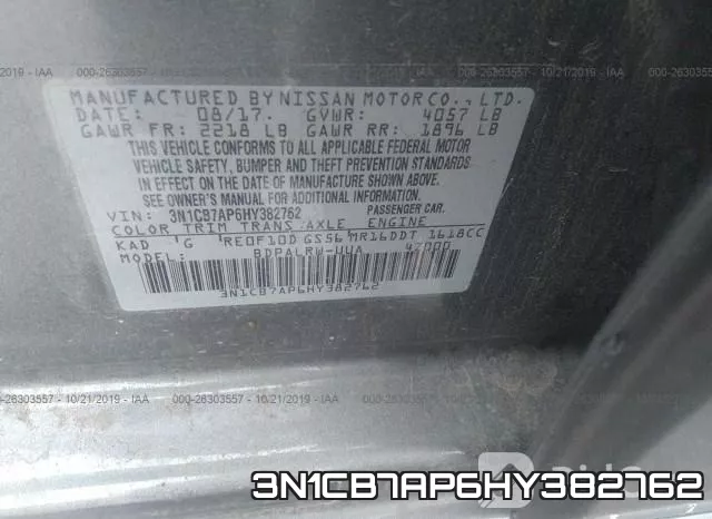 3N1CB7AP6HY382762 фото 10