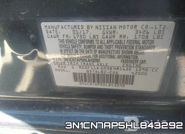 3N1CN7AP5HL843292 фото 10