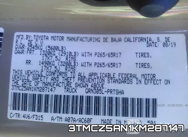 3TMCZ5AN1KM287147 фото 10