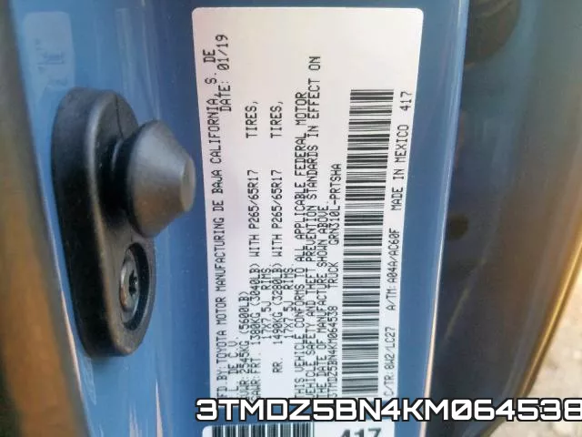 3TMDZ5BN4KM064538 фото 2