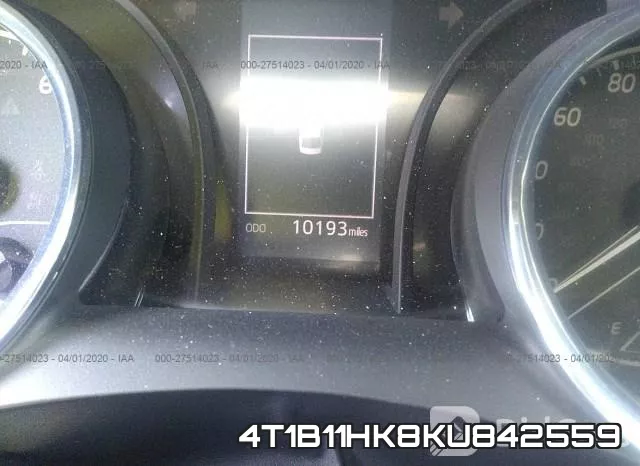 4T1B11HK8KU842559 фото 8