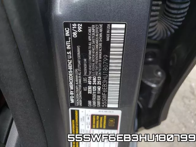 55SWF6EB3HU180799 фото 2