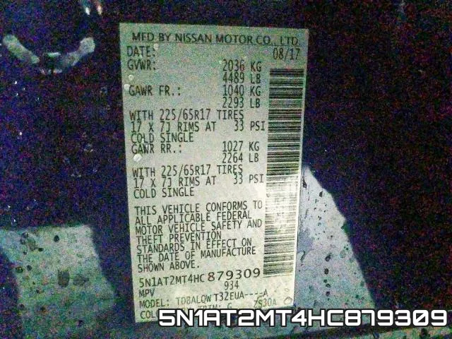 5N1AT2MT4HC879309 фото 2