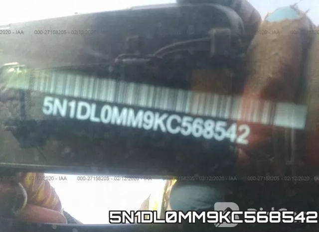 5N1DL0MM9KC568542 фото 10