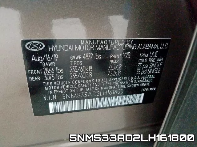 5NMS33AD2LH161800 фото 2
