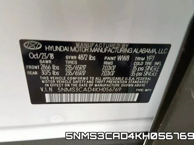 5NMS3CAD4KH056769 фото 2