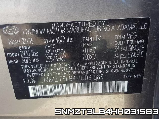 5NMZT3LB4HH031583 фото 2