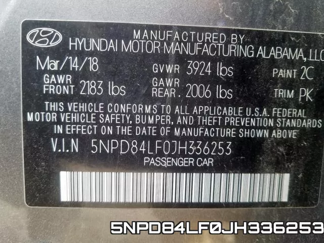 5NPD84LF0JH336253 фото 2
