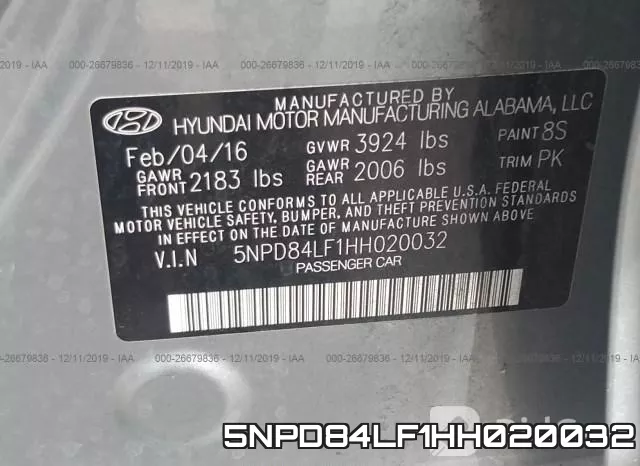 5NPD84LF1HH020032 фото 10