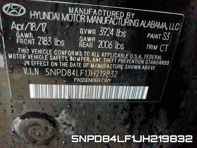 5NPD84LF1JH219832 фото 2