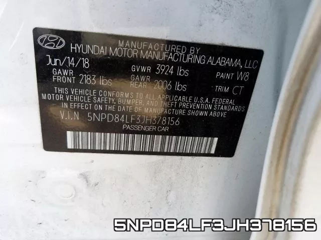 5NPD84LF3JH378156 фото 2