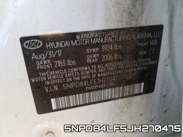 5NPD84LF5JH270475 фото 2