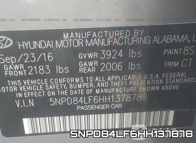 5NPD84LF6HH137878 фото 10