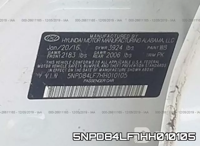 5NPD84LF7HH010105 фото 10