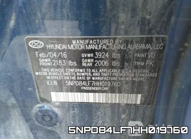 5NPD84LF7HH019760 фото 10