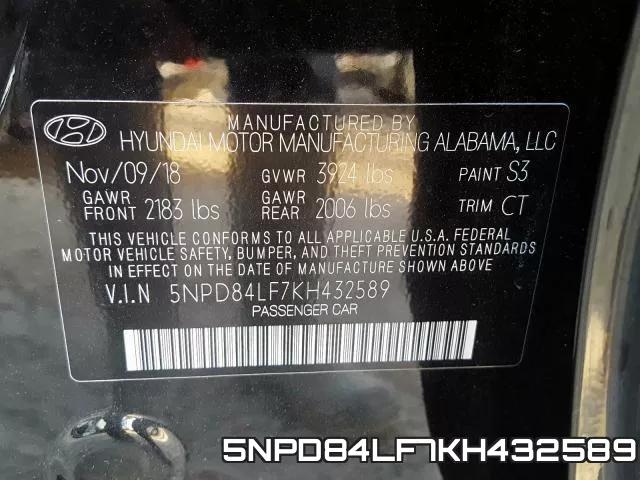 5NPD84LF7KH432589 фото 2