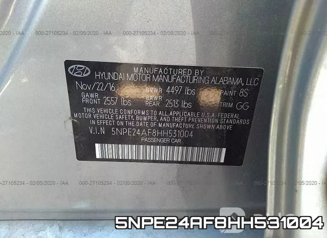 5NPE24AF8HH531004 фото 10