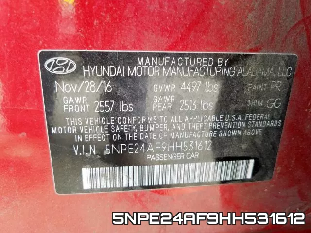 5NPE24AF9HH531612 фото 2