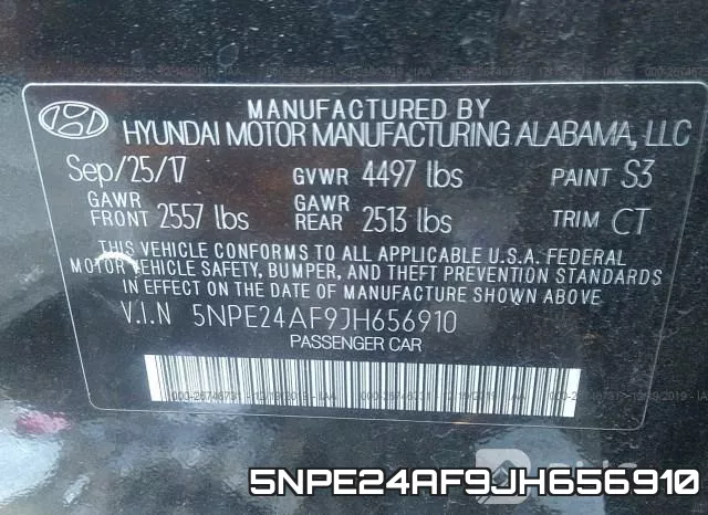 5NPE24AF9JH656910 фото 10