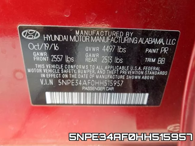 5NPE34AF0HH515957 фото 2
