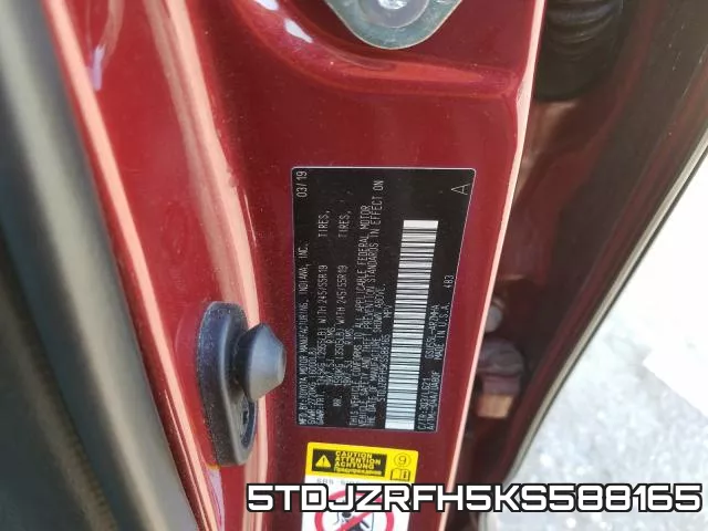 5TDJZRFH5KS588165 фото 2