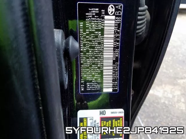 5YFBURHE2JP841925 фото 2