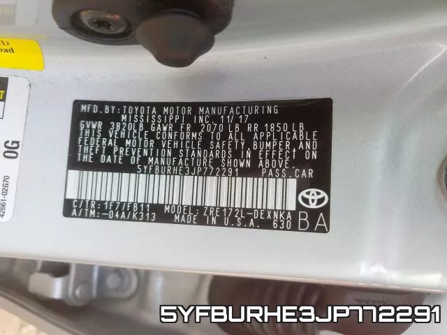 5YFBURHE3JP772291 фото 2