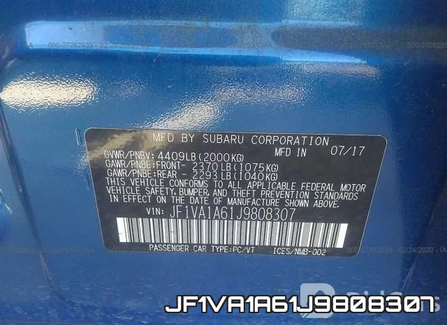 JF1VA1A61J9808307 фото 10