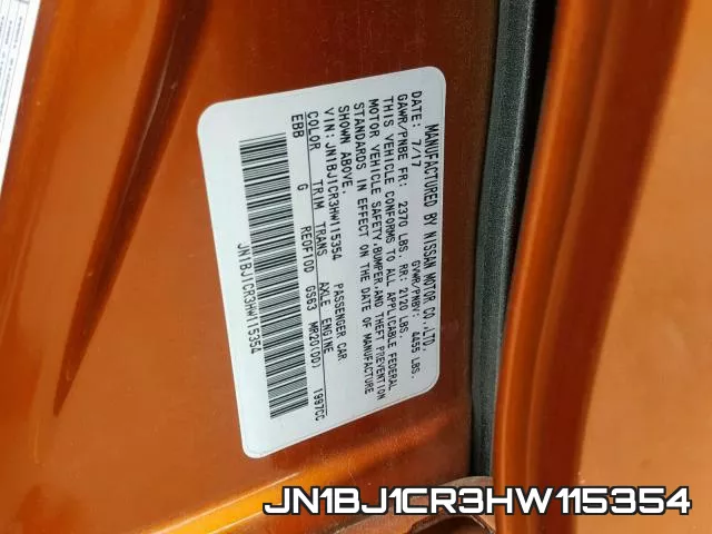 JN1BJ1CR3HW115354 фото 2