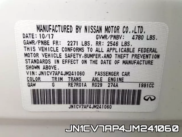 JN1CV7AP4JM241060 фото 2
