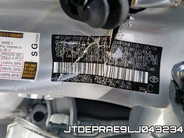 JTDEPRAE9LJ043234 фото 2