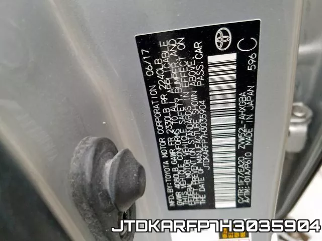 JTDKARFP7H3035904 фото 2