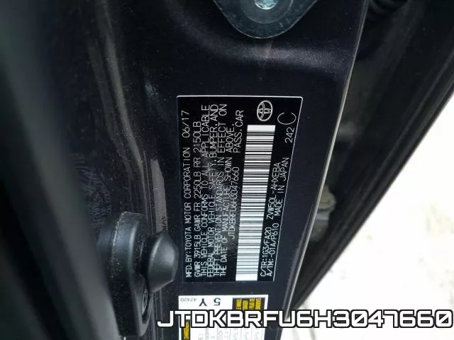 JTDKBRFU6H3047660 фото 2