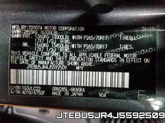 JTEBU5JR4J5592509 фото 2