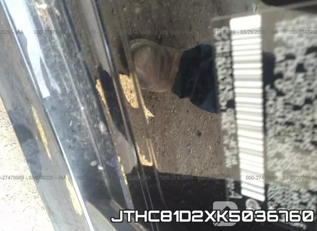 JTHC81D2XK5036760 фото 10