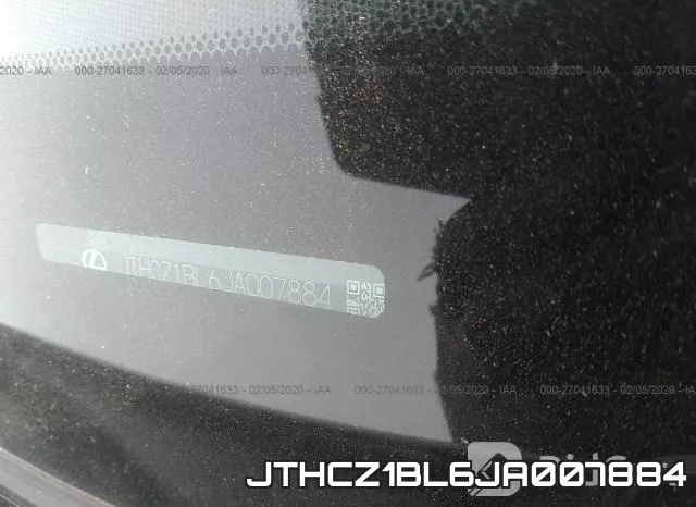 JTHCZ1BL6JA007884 фото 10