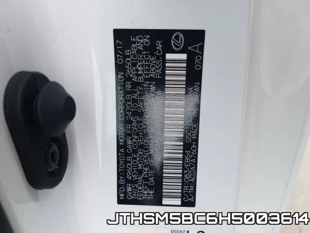 JTHSM5BC6H5003614 фото 2