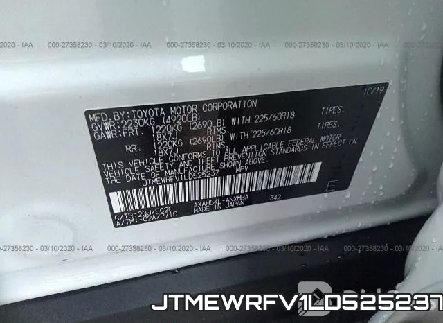 JTMEWRFV1LD525237 фото 10
