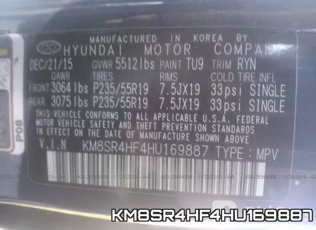 KM8SR4HF4HU169887 фото 10