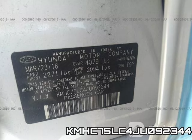 KMHC75LC4JU092344 фото 10