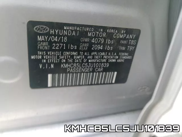 KMHC85LC5JU101839 фото 2