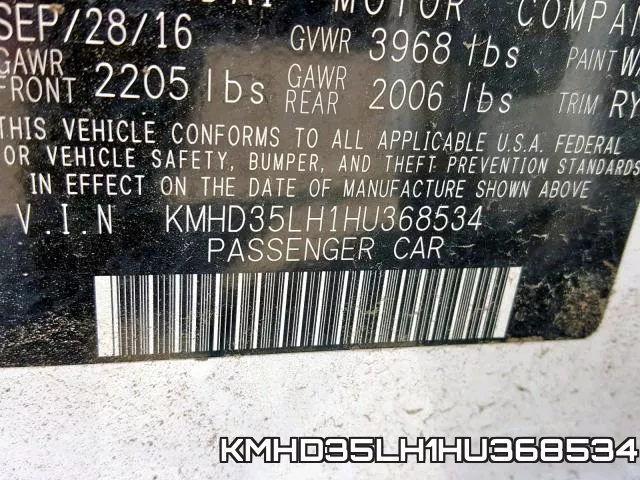 KMHD35LH1HU368534 фото 2