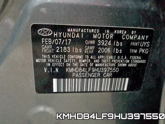 KMHD84LF9HU397550 фото 2