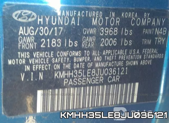 KMHH35LE8JU036121 фото 10