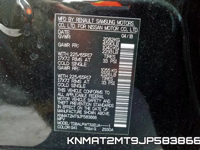 KNMAT2MT9JP583866 фото 2