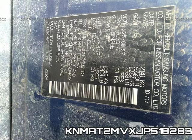 KNMAT2MVXJP518283 фото 10