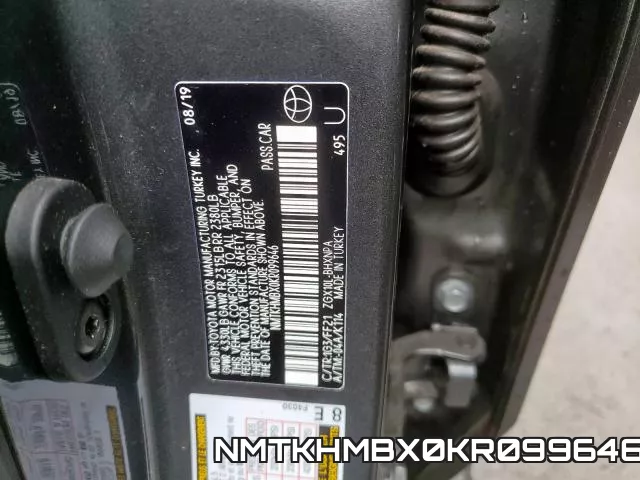 NMTKHMBX0KR099646 фото 2