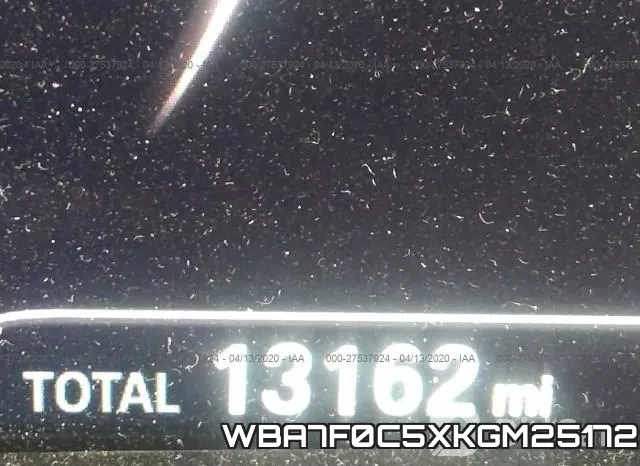 WBA7F0C5XKGM25172 фото 8