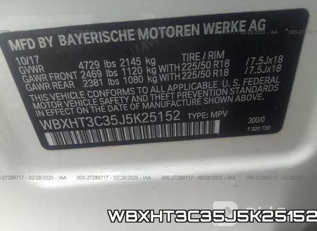 WBXHT3C35J5K25152 фото 10