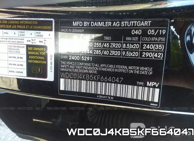 WDC0J4KB5KF664047 фото 10